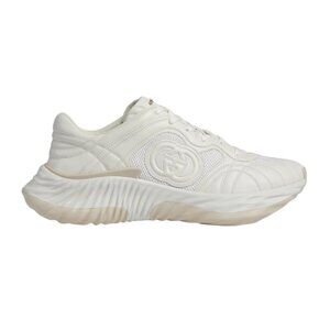GUCCI Ripple $1290 Men's Off White Leather Sneakers New And Authentic